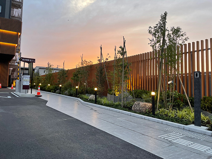 造園設置事例ホテル