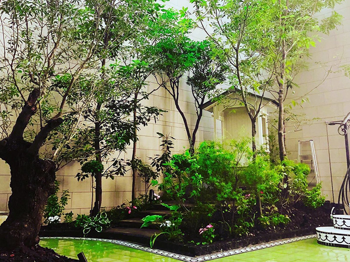 造園設置事例結婚式場